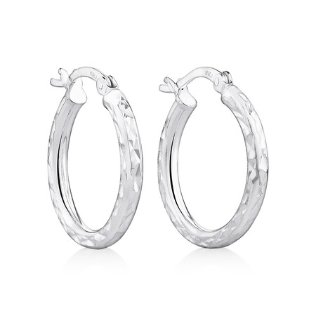 20mm Hoop Earrings in Sterling Silver 20mm Hoop Earrings in Sterling Silver