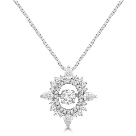 Everlight Pendant with 1 Carat TW of Diamonds in 14ct White Gold Everlight Pendant with 1 Carat TW of Diamonds in 14ct White Gold