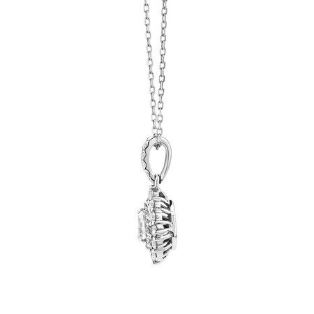 Vintage Pear Pendant with 0.25 Carat TW of Diamonds in 18kt White Gold Vintage Pear Pendant with 0.25 Carat TW of Diamonds in 18kt White Gold