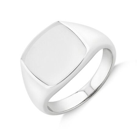 Men'S Signet Ring In Sterling Silver Men'S Signet Ring In Sterling Silver