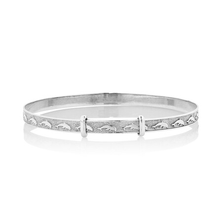 Expandable Baby Bangle in 10ct White Gold Expandable Baby Bangle in 10ct White Gold