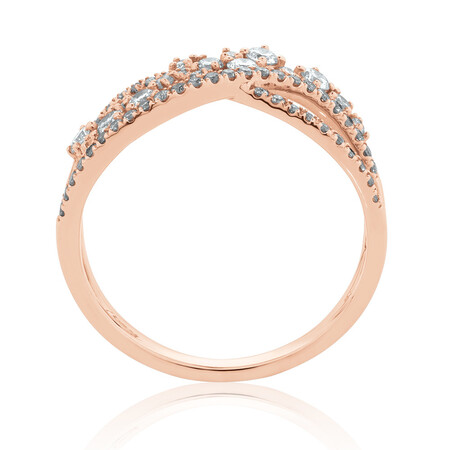 Ring with 0.50 Carat TW of Diamonds in 10ct Rose Gold Ring with 0.50 Carat TW of Diamonds in 10ct Rose Gold
