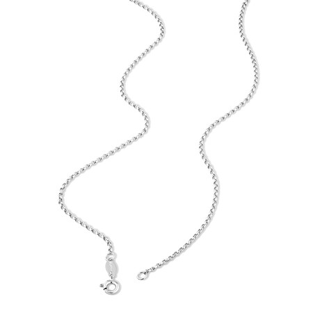 50cm (20") Diamond Cut Belcher Chain in 18kt White Gold 50cm (20") Diamond Cut Belcher Chain in 18kt White Gold