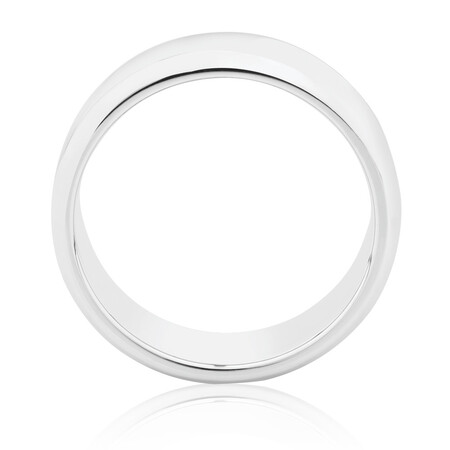 8mm Round Edge Ring in Sterling Silver 8mm Round Edge Ring in Sterling Silver