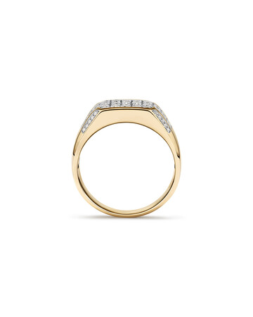 Men's Ring with 1 Carat TW of Diamonds in 10ct White & Yellow Gold Men's Ring with 1 Carat TW of Diamonds in 10ct White & Yellow Gold