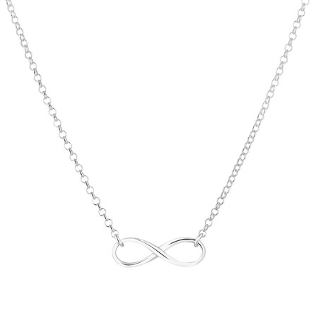 Infinity Necklace in Sterling Silver Infinity Necklace in Sterling Silver