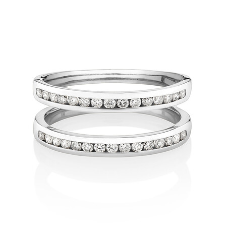 Evermore Enhancer Ring with 0.40 Carat TW Diamonds in 14kt White Gold Evermore Enhancer Ring with 0.40 Carat TW Diamonds in 14kt White Gold