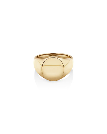 Men's Oval Signet Ring in 10kt Yellow Gold Men's Oval Signet Ring in 10kt Yellow Gold