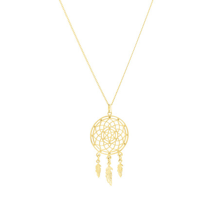 Dream Catcher Pendant in 10ct Yellow Gold Dream Catcher Pendant in 10ct Yellow Gold