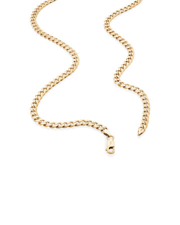 55cm (22") 4.5mm-5mm Width Solid Curb Chain in 10kt Yellow Gold 55cm (22") 4.5mm-5mm Width Solid Curb Chain in 10kt Yellow Gold