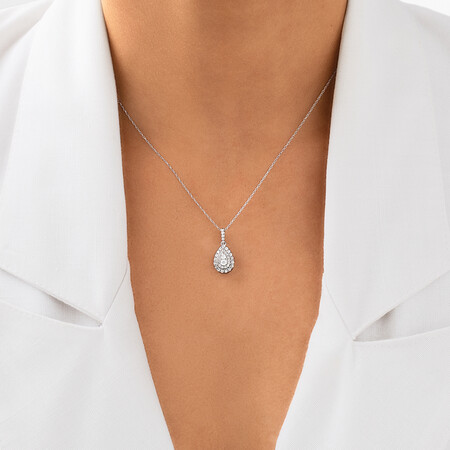 Sir Michael Hill Designer Fashion Pendant with 0.33 Carat TW of Diamonds in 10kt White Gold Sir Michael Hill Designer Fashion Pendant with 0.33 Carat TW of Diamonds in 10kt White Gold