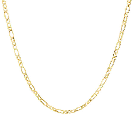 50cm (20") Hollow Figaro Chain in 10kt Yellow Gold 50cm (20") Hollow Figaro Chain in 10kt Yellow Gold