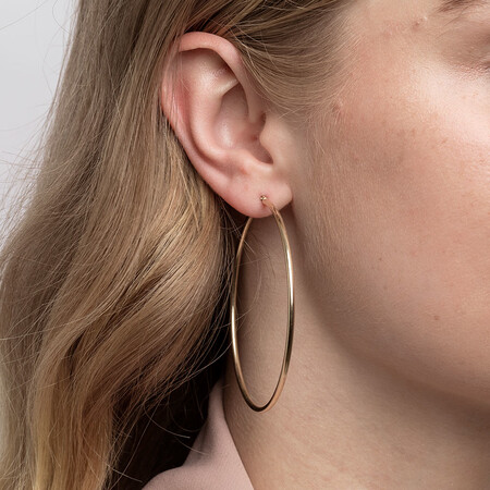 Hoop Earrings in 10ct Yellow Gold Hoop Earrings in 10ct Yellow Gold