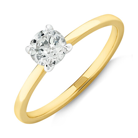 Southern Star Solitaire Engagement Ring with 0.50 Carat TW of Diamonds in 18kt Yellow Gold