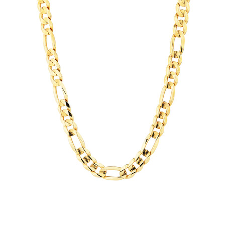60cm (24") Figaro Chain in 10kt Yellow Gold
