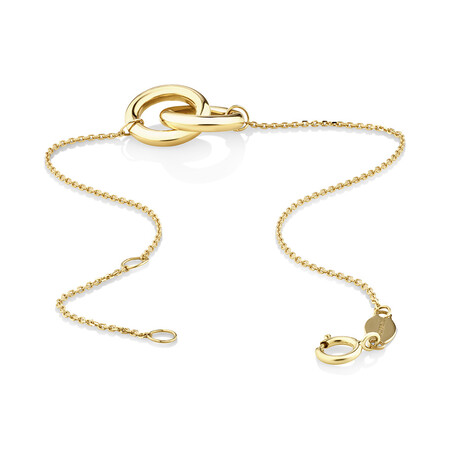 19cm (7.5”) Double Circle Bracelet in 10kt Yellow Gold 19cm (7.5”) Double Circle Bracelet in 10kt Yellow Gold