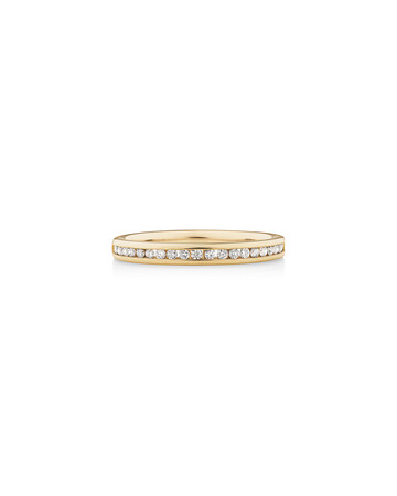 Wedding Band with 1/5 Carat TW of Diamonds in 14ct Yellow Gold Wedding Band with 1/5 Carat TW of Diamonds in 14ct Yellow Gold