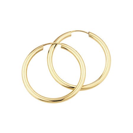 25mm Hoop Earrings in 10ct Yellow Gold 25mm Hoop Earrings in 10ct Yellow Gold