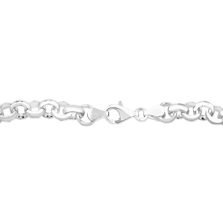 19cm (7.5") Belcher Bracelet in Sterling Silver 19cm (7.5") Belcher Bracelet in Sterling Silver