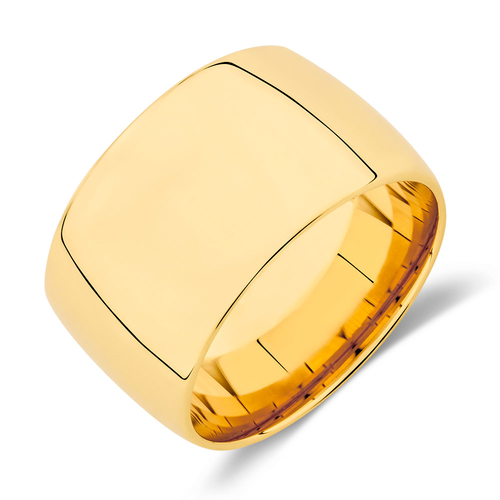 12mm Barrel Ring in 10kt Yellow Gold 12mm Barrel Ring in 10kt Yellow Gold
