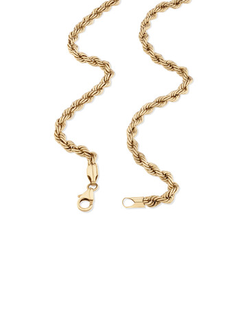 55cm (22") Rope Chain in 10kt Yellow Gold 55cm (22") Rope Chain in 10kt Yellow Gold