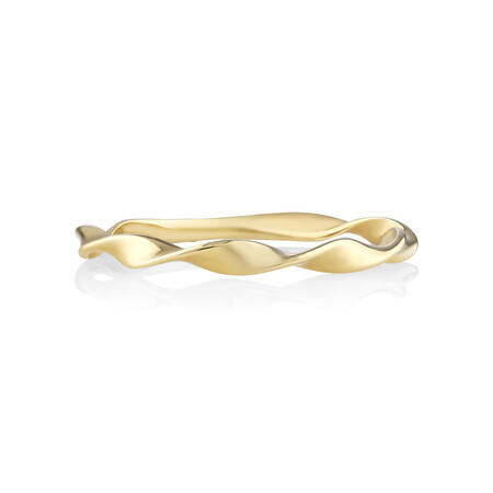 Twist Stacker Ring in 10ct Yellow Gold Twist Stacker Ring in 10ct Yellow Gold