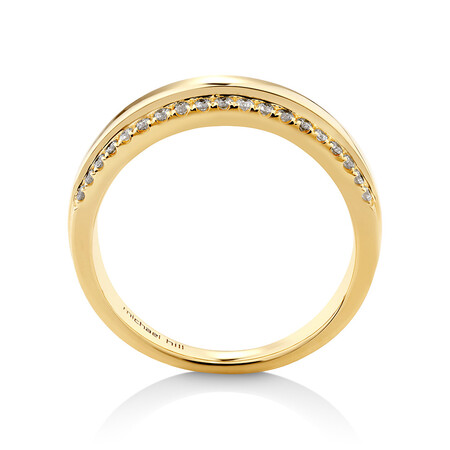Claw Two-Row Duo Wedding Ring with 0.25 Carat TW of Diamonds in 10kt Yellow Gold Claw Two-Row Duo Wedding Ring with 0.25 Carat TW of Diamonds in 10kt Yellow Gold