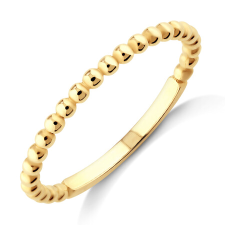 Bead Stacker Ring in 10kt Yellow Gold Bead Stacker Ring in 10kt Yellow Gold