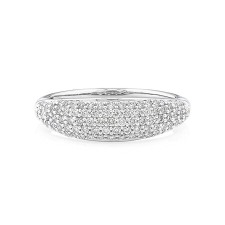 Pave Ring with 0.50 Carat TW of Diamonds in 10kt White Gold Pave Ring with 0.50 Carat TW of Diamonds in 10kt White Gold