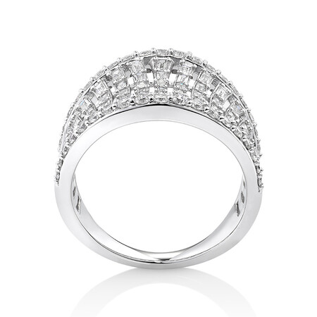 Concave Ring with 1.50 Carat TW of Diamonds in 14kt White Gold Concave Ring with 1.50 Carat TW of Diamonds in 14kt White Gold