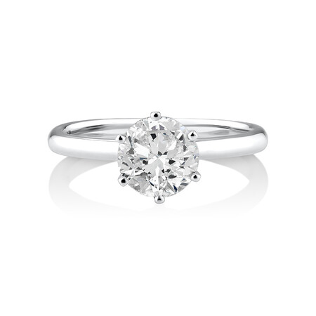 Michael Hill Solitaire Engagement Ring with a 1.50 Carat TW Diamond with the De Beers Code of Origin in Platinum Michael Hill Solitaire Engagement Ring with a 1.50 Carat TW Diamond with the De Beers Code of Origin in Platinum