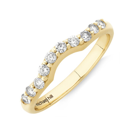 Wedding Band with 1/4 Carat TW of Diamonds in 18ct Yellow Gold Wedding Band with 1/4 Carat TW of Diamonds in 18ct Yellow Gold