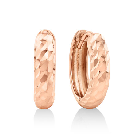 Hoop Earrings in 10kt Rose Gold Hoop Earrings in 10kt Rose Gold