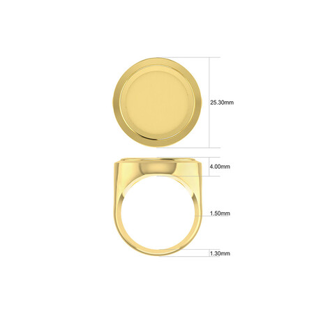 Half Sovereign Ring in 10ct & 22ct Yellow Gold Half Sovereign Ring in 10ct & 22ct Yellow Gold