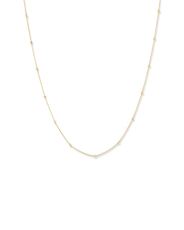 45cm (18") 2mm-2.5mm Width Adjustable Bead Necklace in 10kt Yellow Gold 45cm (18") 2mm-2.5mm Width Adjustable Bead Necklace in 10kt Yellow Gold