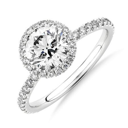 Sir Michael Hill Designer Halo Engagement Ring with 1.68 Carat TW of Diamonds in 18ct White Gold Sir Michael Hill Designer Halo Engagement Ring with 1.68 Carat TW of Diamonds in 18ct White Gold