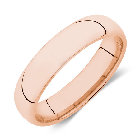 High Domed Wedding Band in 10ct Rose Gold High Domed Wedding Band in 10ct Rose Gold