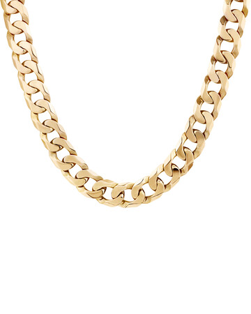 55cm (22") Solid Curb Chain in 10kt Yellow Gold 55cm (22") Solid Curb Chain in 10kt Yellow Gold