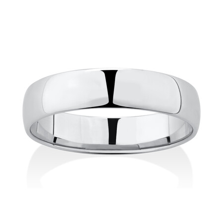Lite Half Round Wedding Band in Platinum Lite Half Round Wedding Band in Platinum