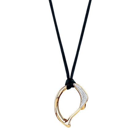 Spirits Bay Hollow Pendant with 0.15 Carat TW of Diamonds in 10ct Yellow Gold Spirits Bay Hollow Pendant with 0.15 Carat TW of Diamonds in 10ct Yellow Gold