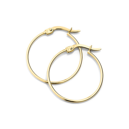20mm Hoop Earrings in 10ct Yellow Gold 20mm Hoop Earrings in 10ct Yellow Gold