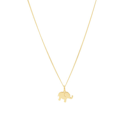 Elephant Pendant In 10ct Yellow Gold Elephant Pendant In 10ct Yellow Gold