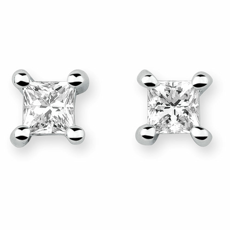 Stud Earrings with 1/4 Carat TW of Diamonds in 10kt White Gold Stud Earrings with 1/4 Carat TW of Diamonds in 10kt White Gold