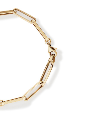 19cm (7.5) 4mm-4.5mm Width Paperclip Bracelet In 10kt Yellow Gold 19cm (7.5) 4mm-4.5mm Width Paperclip Bracelet In 10kt Yellow Gold