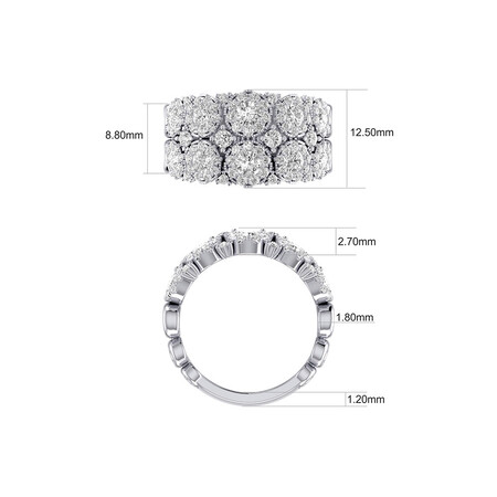 Bubble Ring with 2 Carat TW of Diamonds in 14kt White Gold Bubble Ring with 2 Carat TW of Diamonds in 14kt White Gold