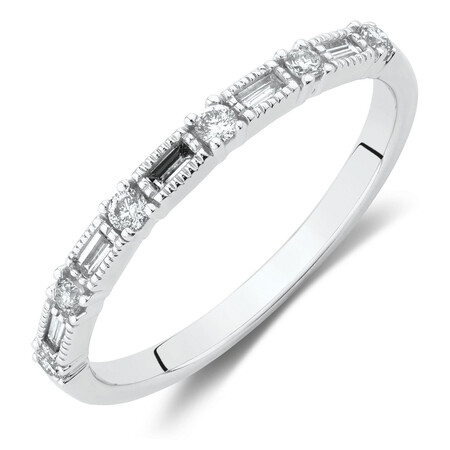 Evermore Wedding Band with 0.20 Carat TW of Diamonds in 10ct White Gold Evermore Wedding Band with 0.20 Carat TW of Diamonds in 10ct White Gold