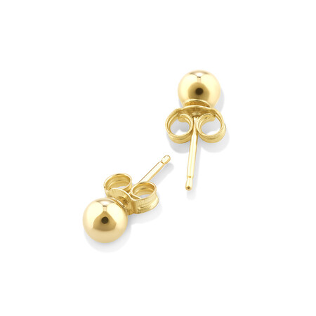 4mm Ball Stud Earrings in 10kt Yellow Gold 4mm Ball Stud Earrings in 10kt Yellow Gold