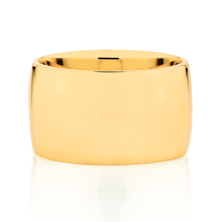 12mm Barrel Ring in 10kt Yellow Gold 12mm Barrel Ring in 10kt Yellow Gold