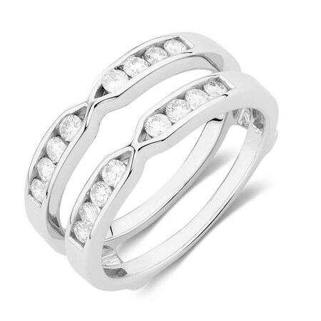 Enhancer Ring with 1/2 Carat TW of Diamonds in 14ct White Gold Enhancer Ring with 1/2 Carat TW of Diamonds in 14ct White Gold