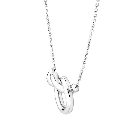 Knot Necklace in Sterling Silver Knot Necklace in Sterling Silver